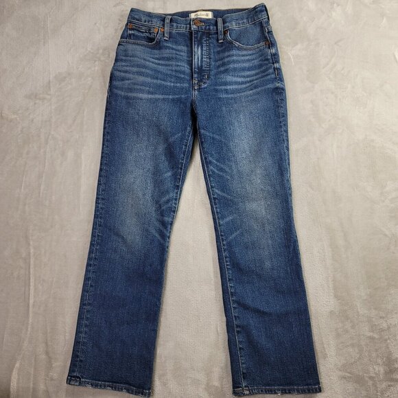 Madewell Denim Slim Demi-Boot Women's Straight Subtle Flared Jeans | Size 26 - Picture 3 of 11